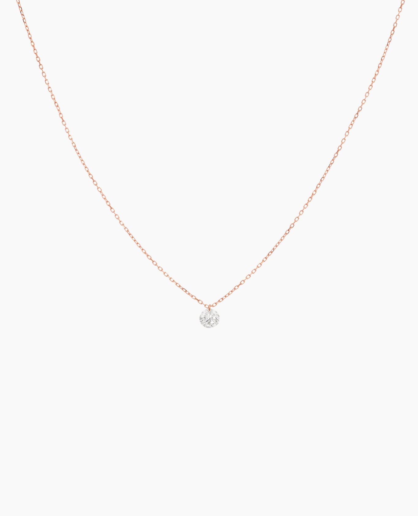 Collier minimaliste en or 18 carats et diamant – Joaillerie contemporaine Persée Paris