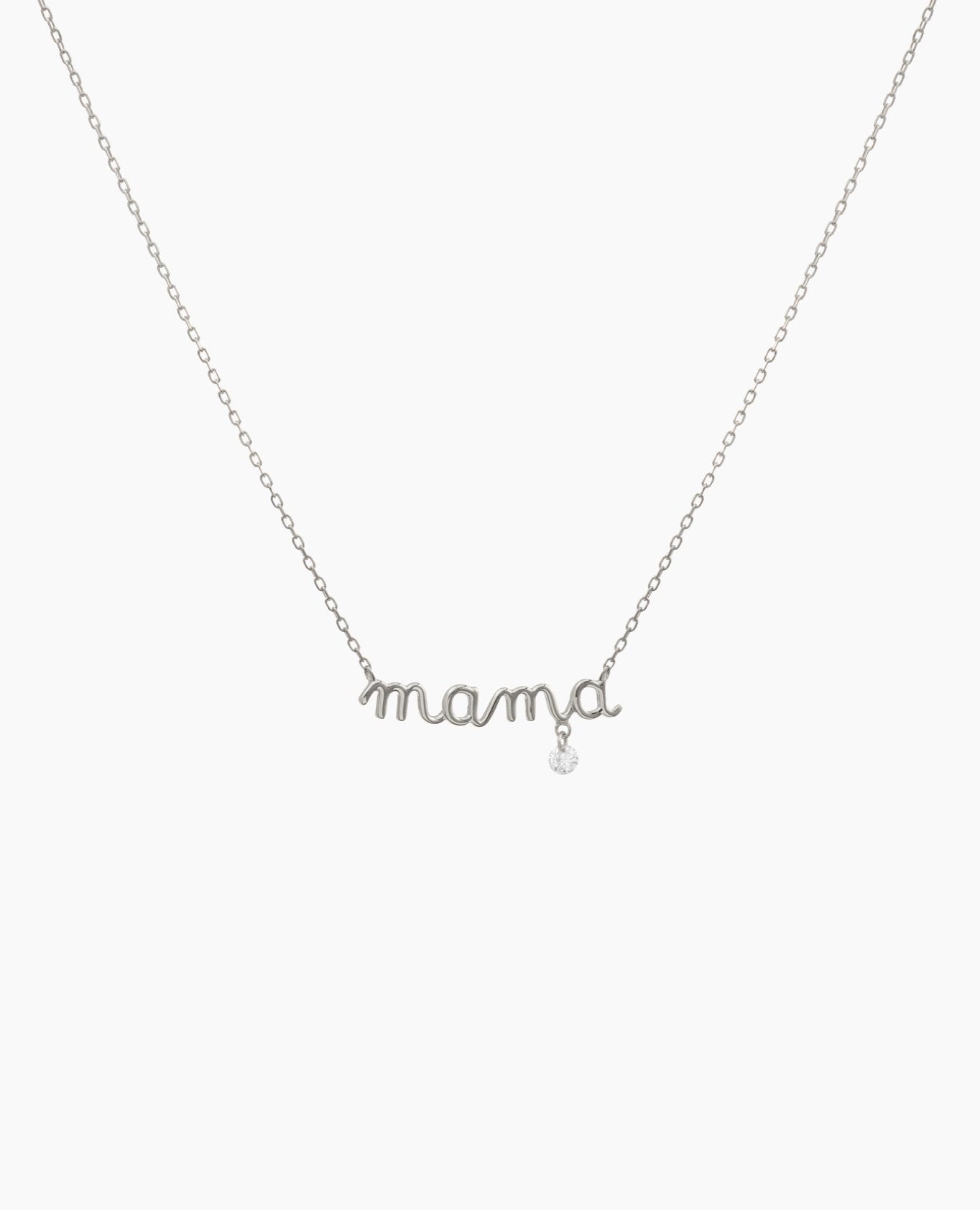 Collier mama Acompte Blanc