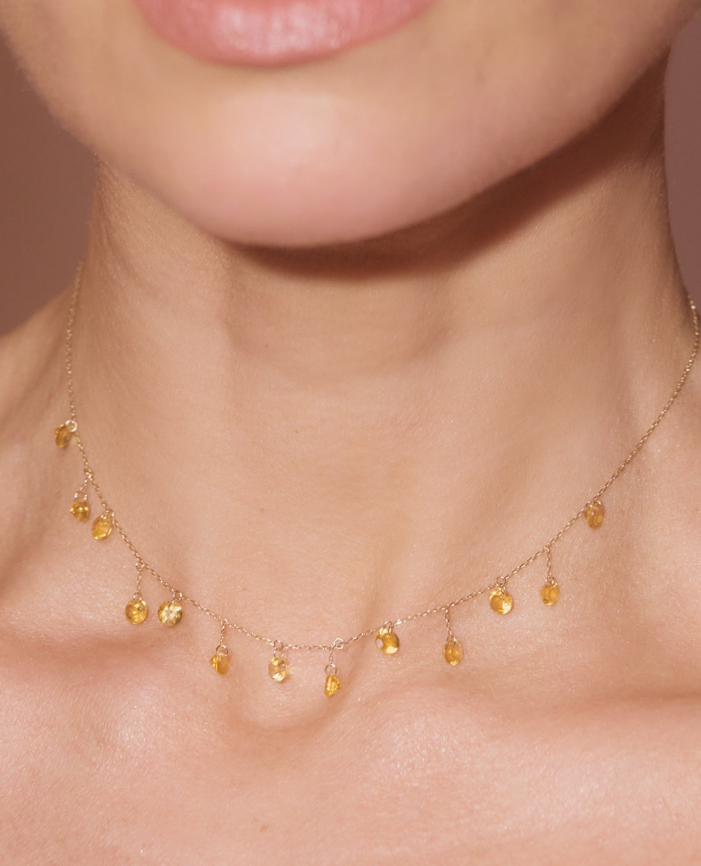 Collier 13 Citrines