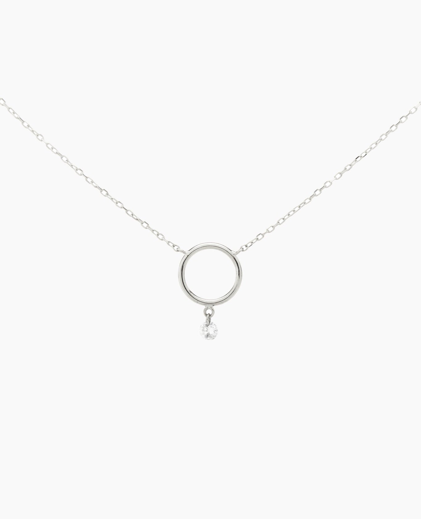 Collier Hélios 1 diamant Blanc