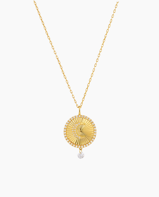 Collier Porte Bonheur Lune