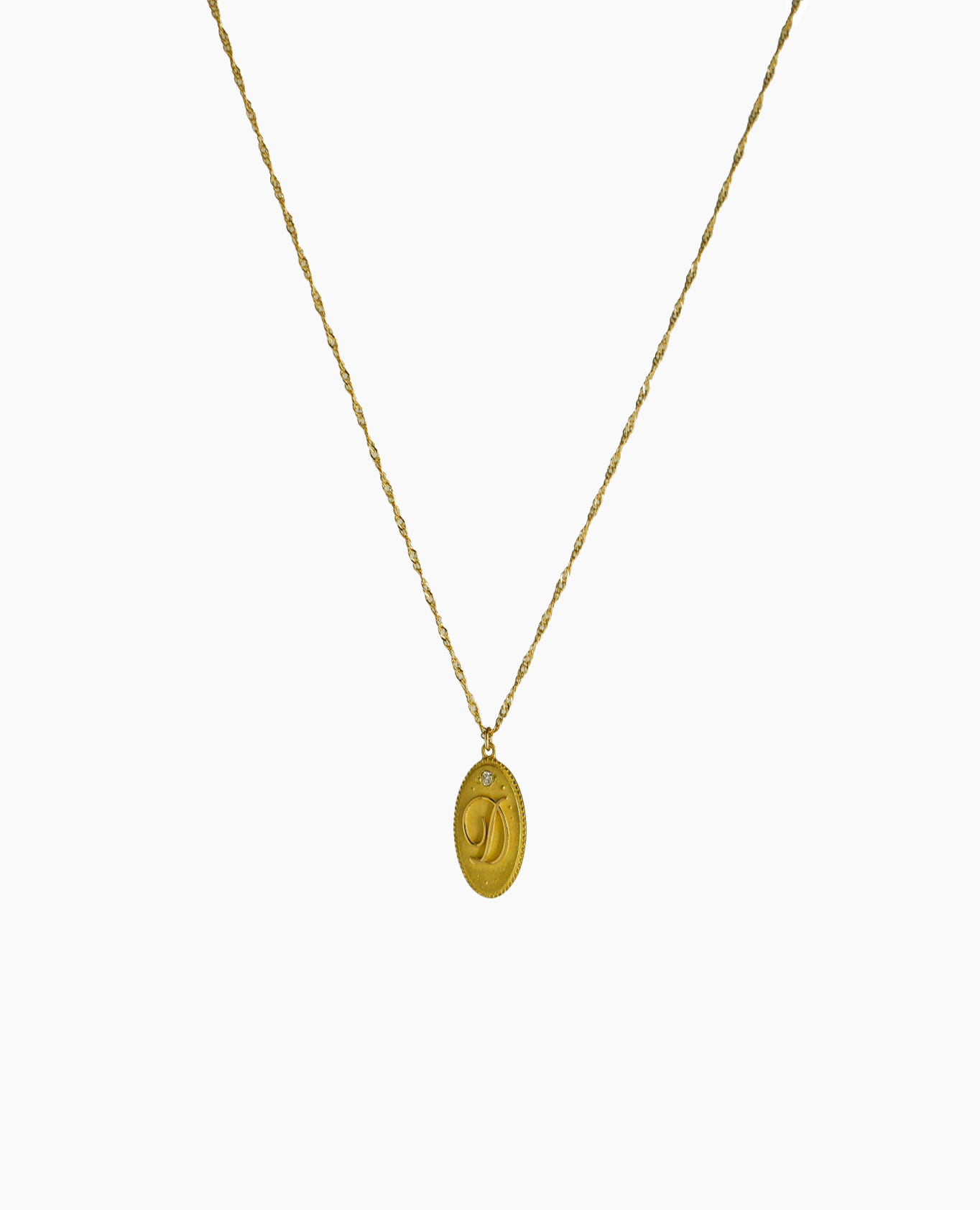 Collier Alphabet Médaillon