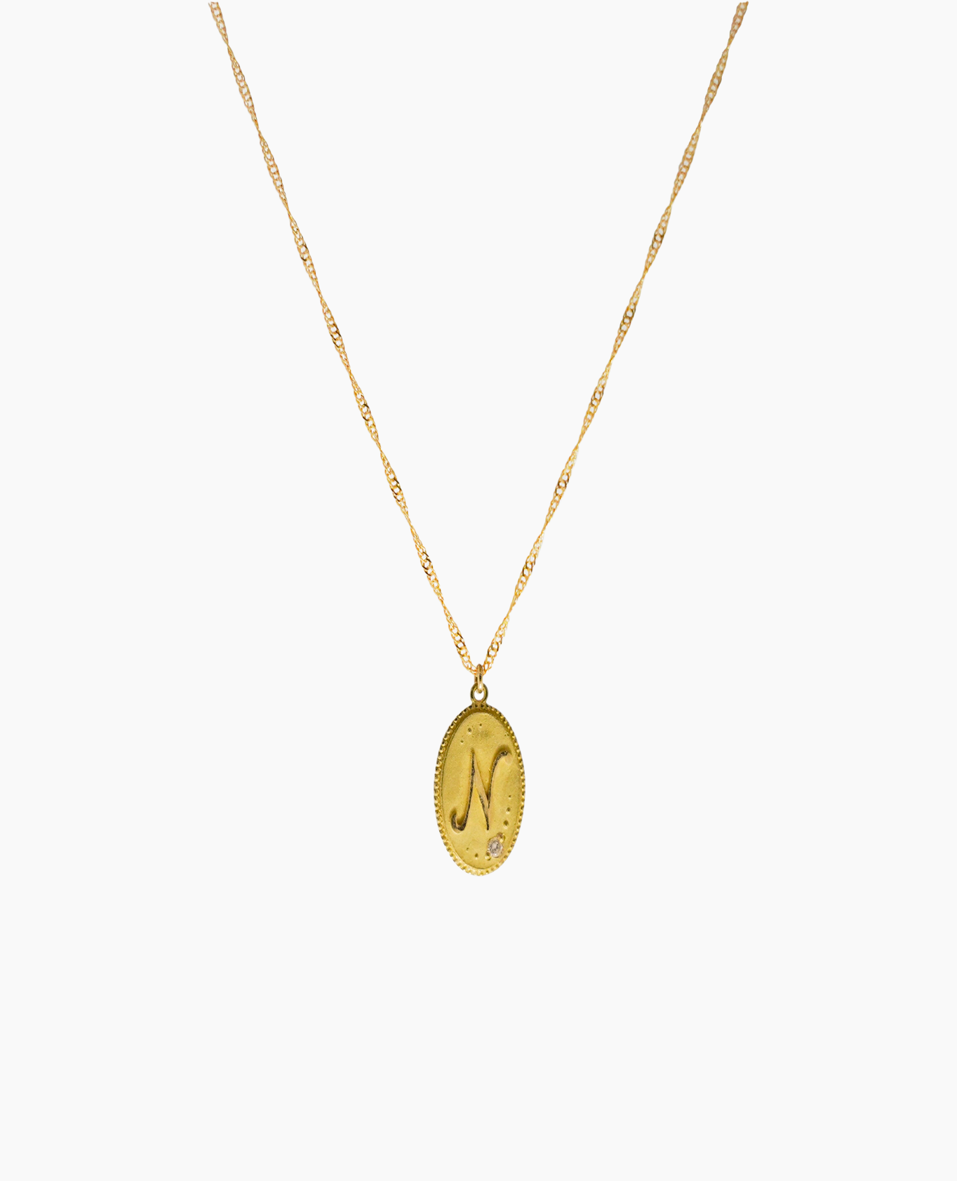Collier Alphabet Médaillon