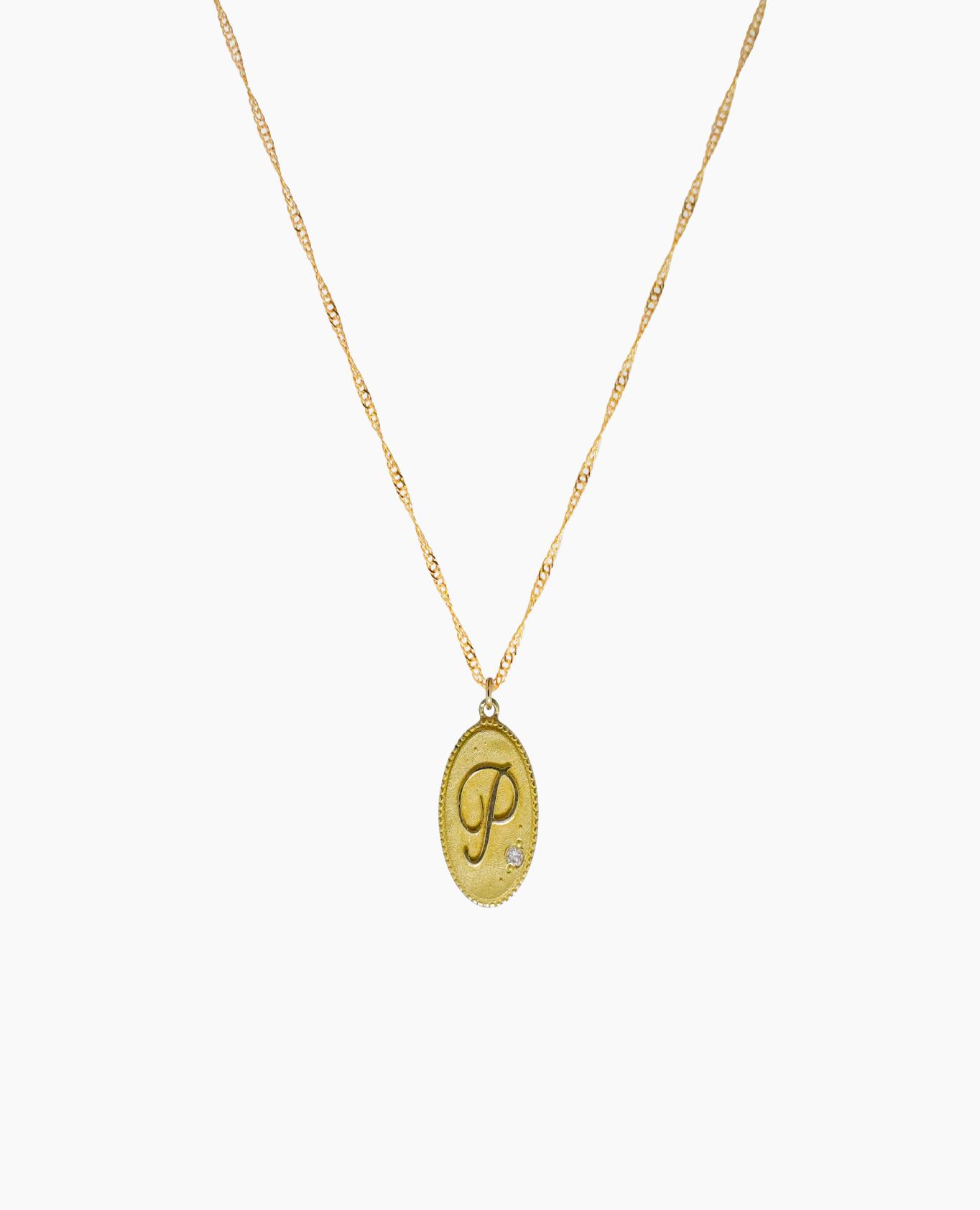 Collier Alphabet Médaillon