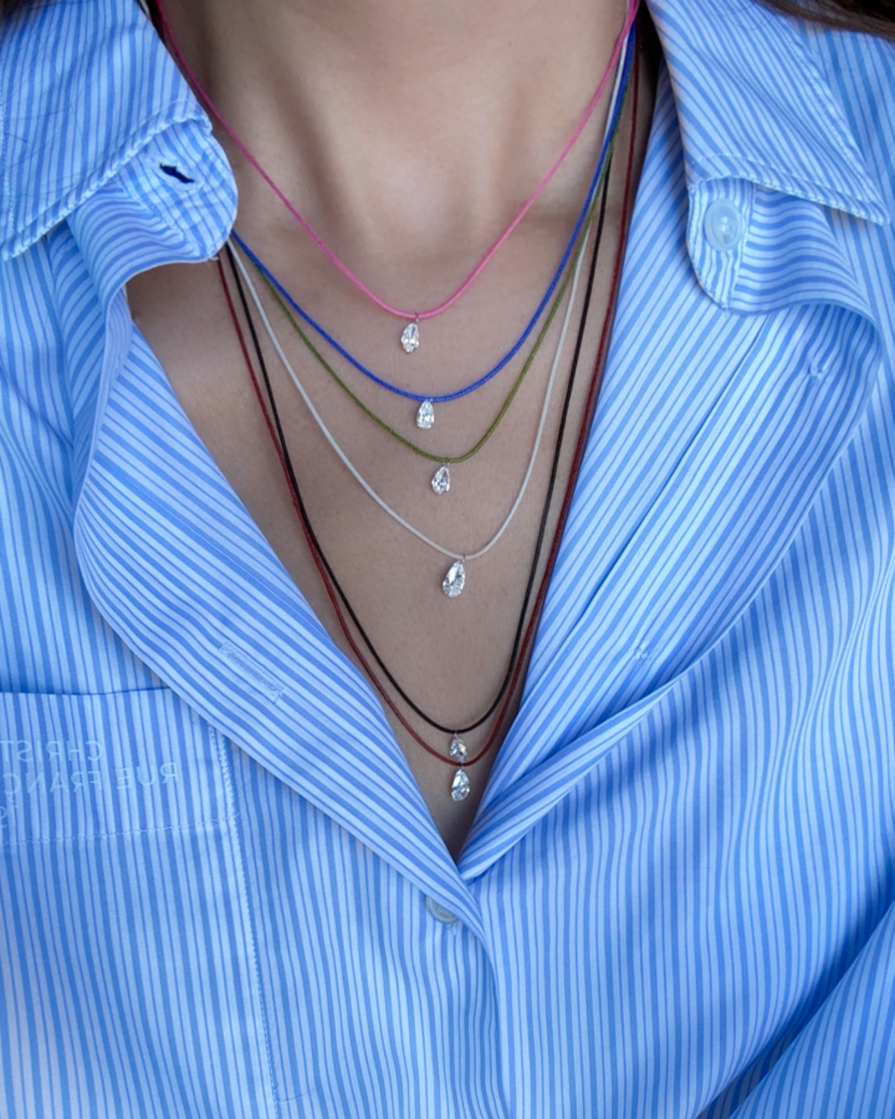 Collier Cordon Poire