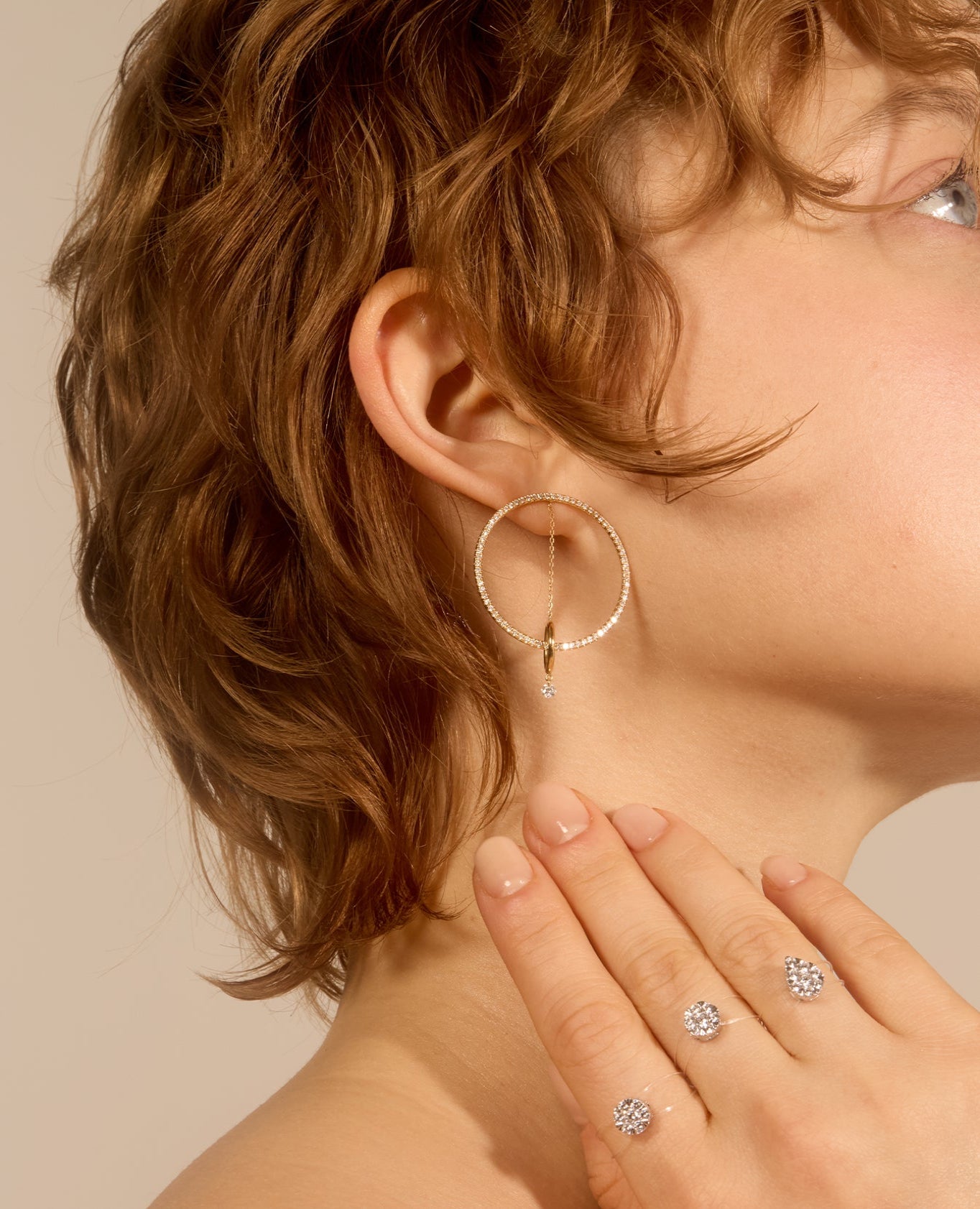 Boucle d'oreille Hélios