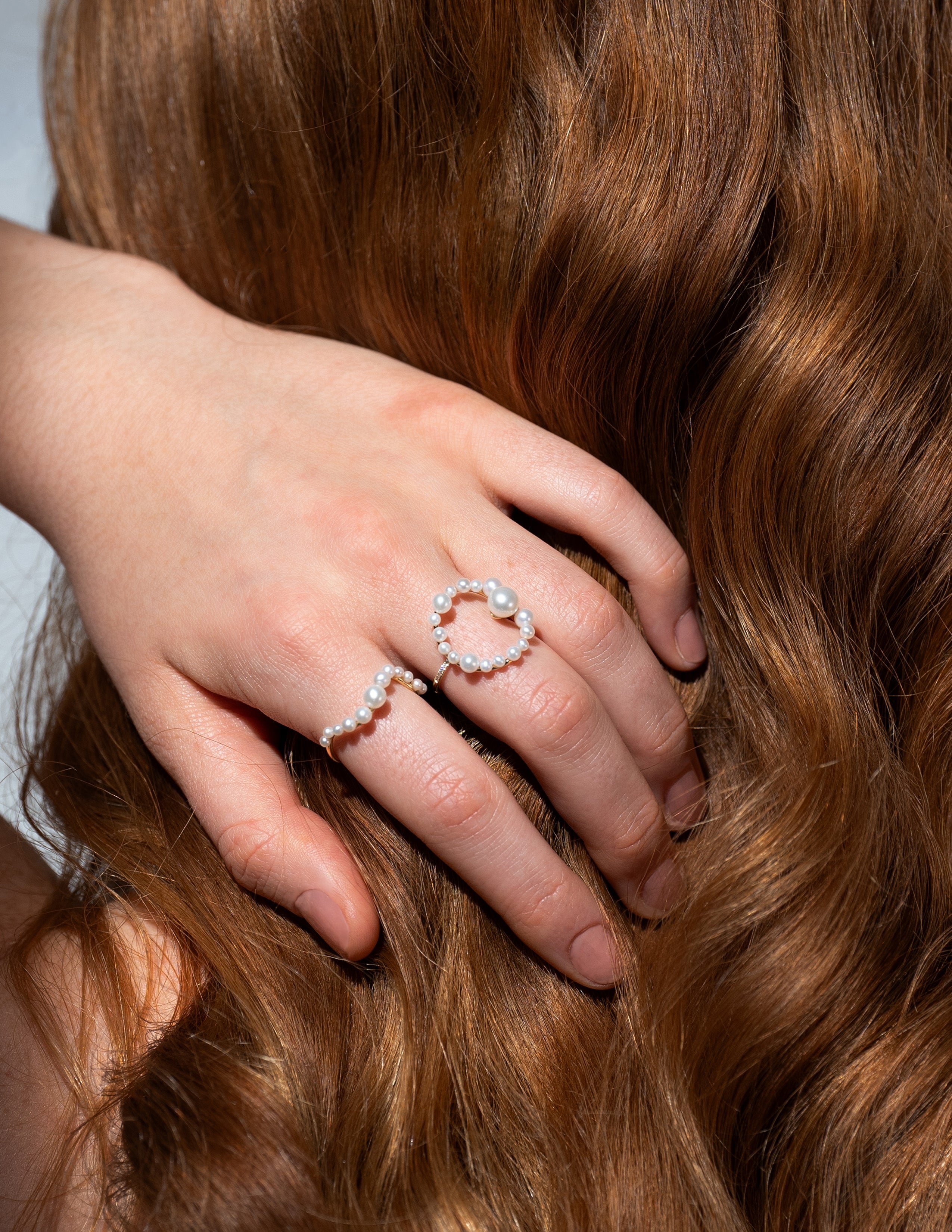 Bague Aphrodite Vague perle
