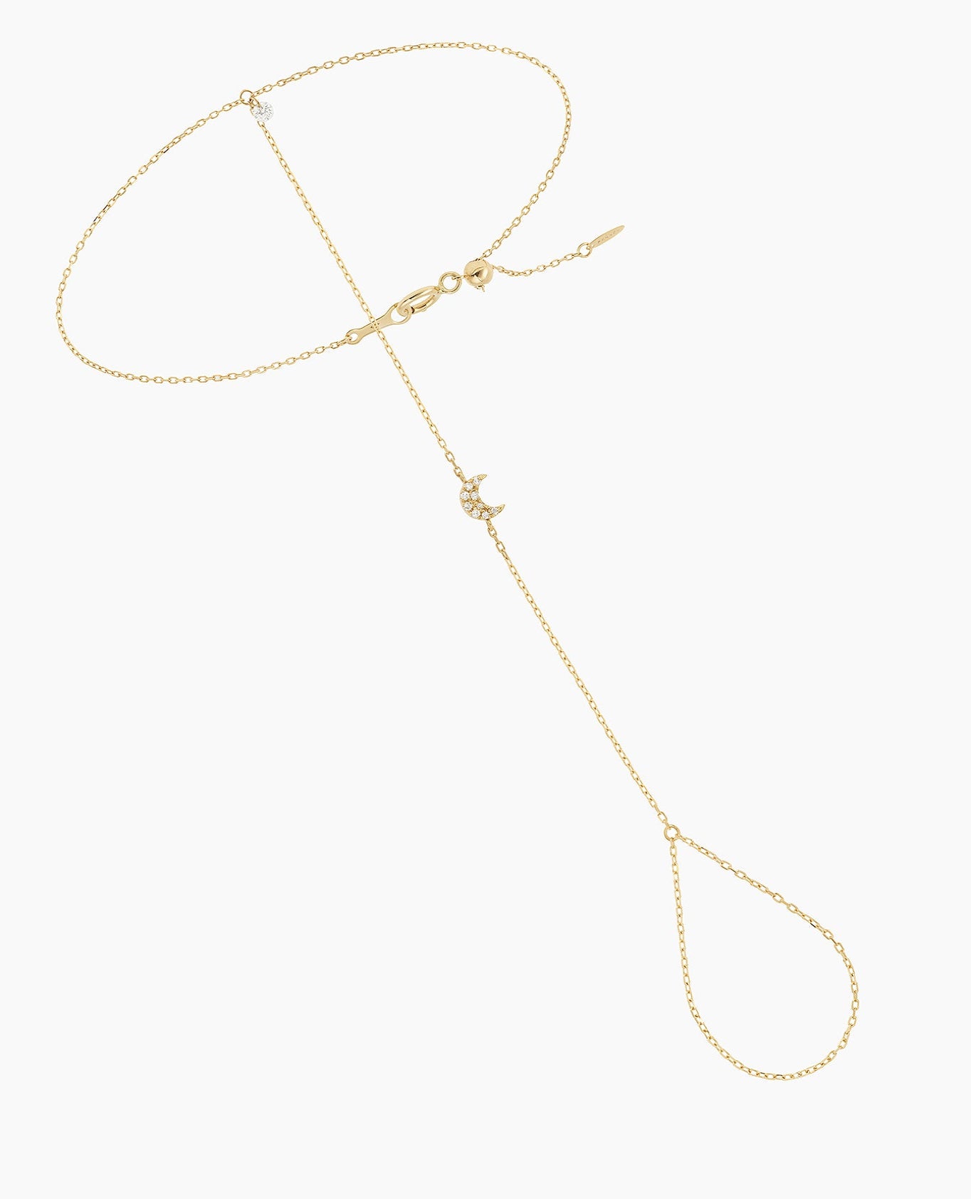 Bracelet de main Séléné Lune Jaune