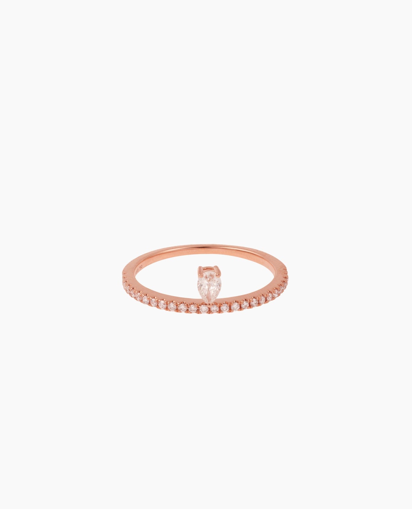 Bague Héra un diamant Rose