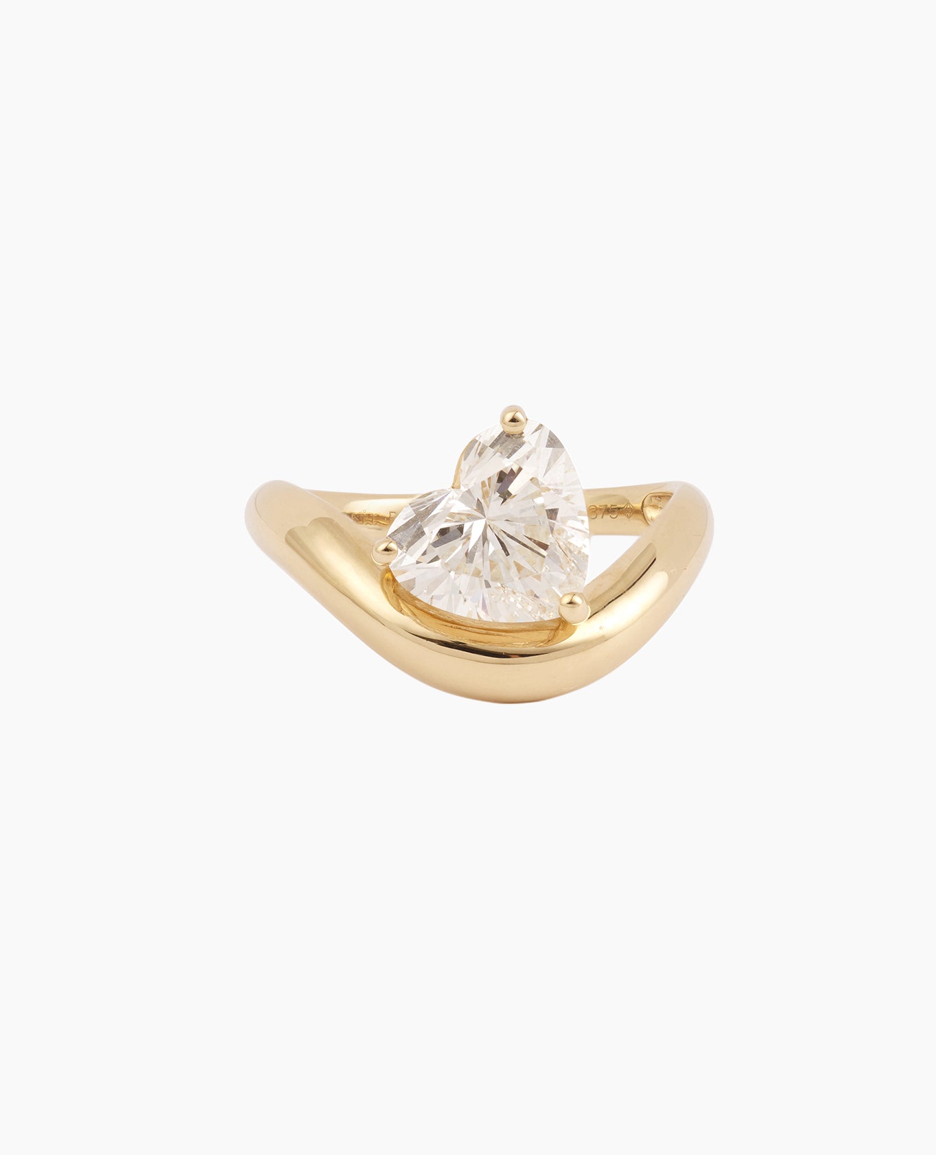 Wave Dome Gold Ring