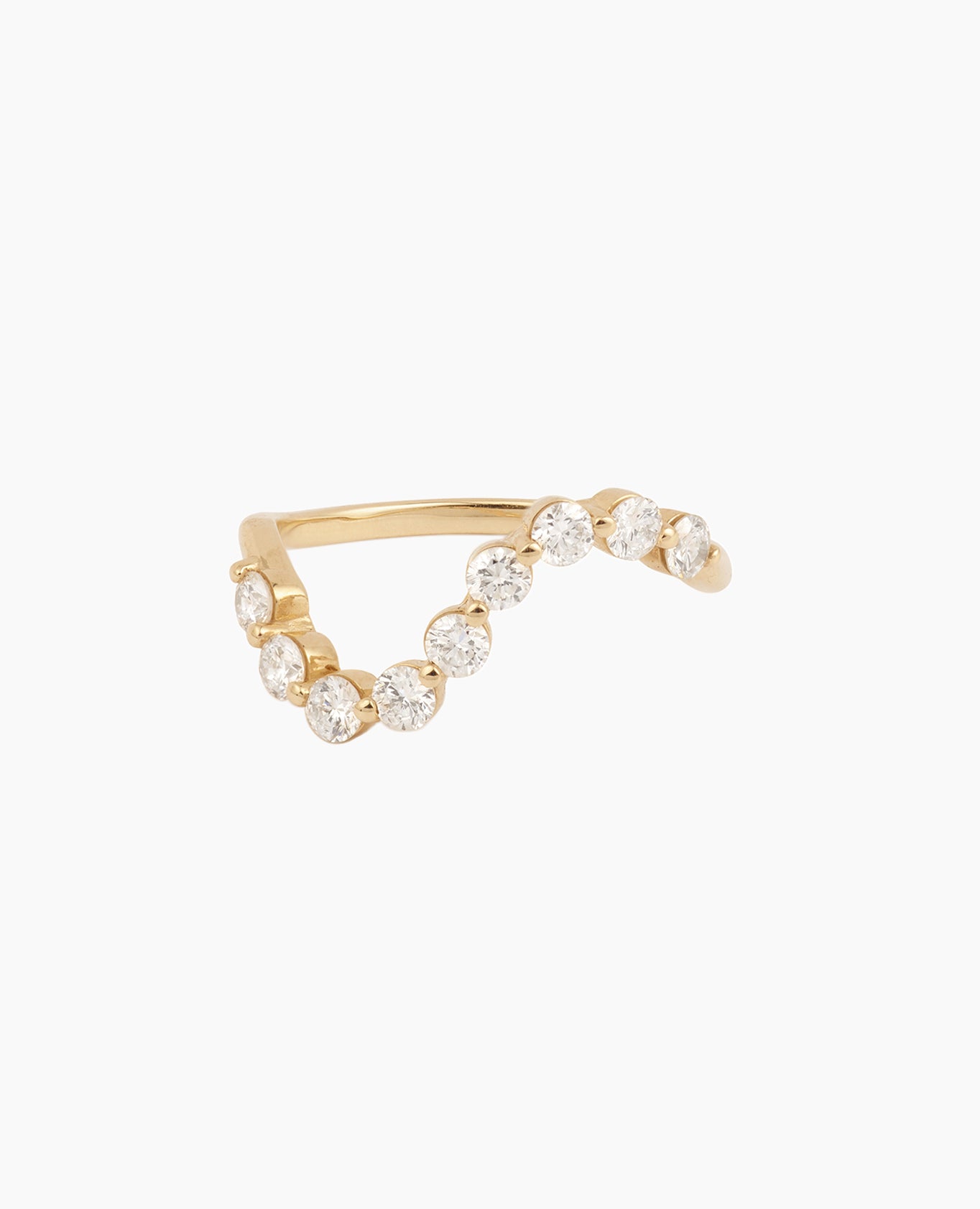Wave Dome Gold Ring