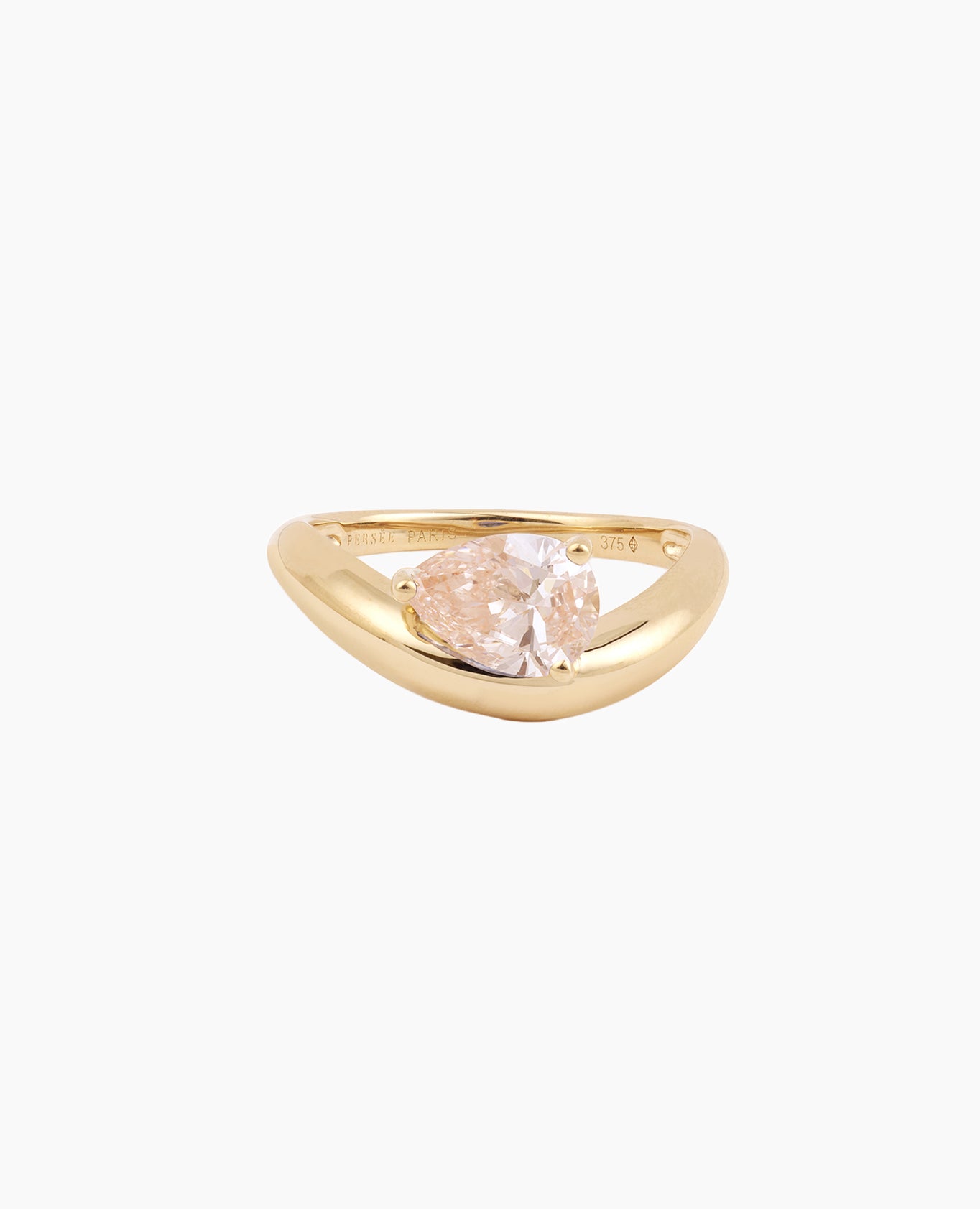 Wave Dome Gold Ring