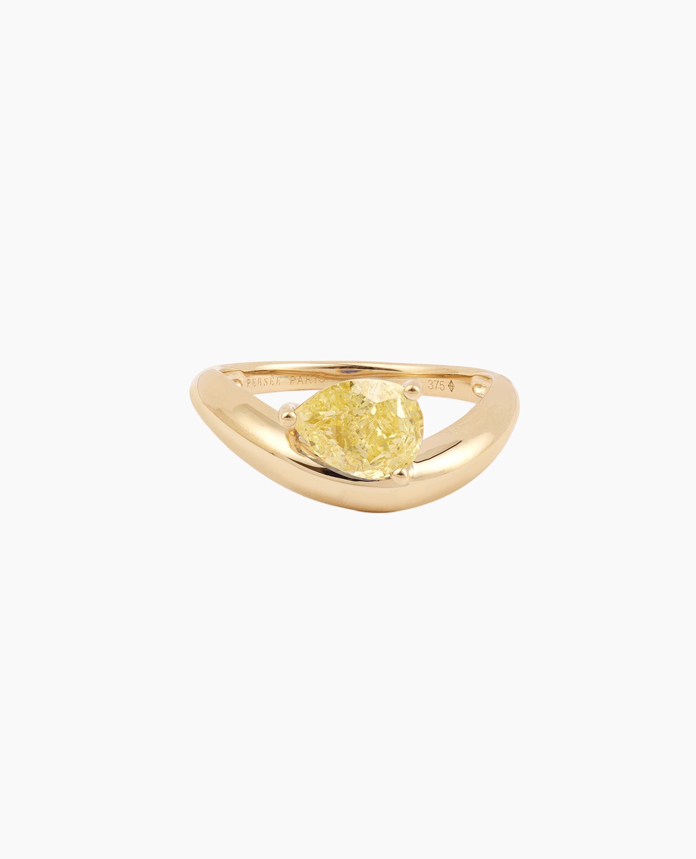 Wave Dome Gold Ring