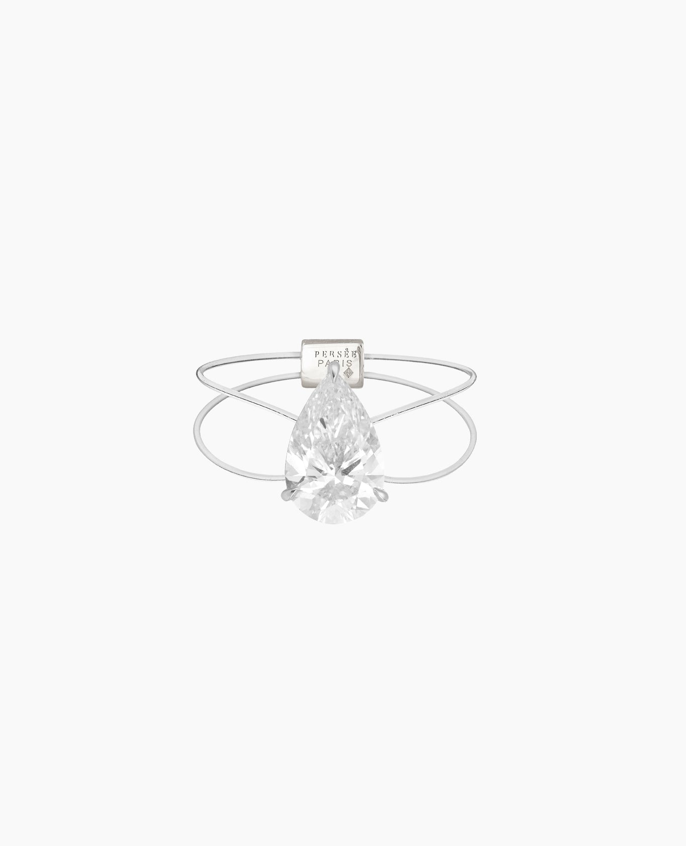 Floating Pear Ring