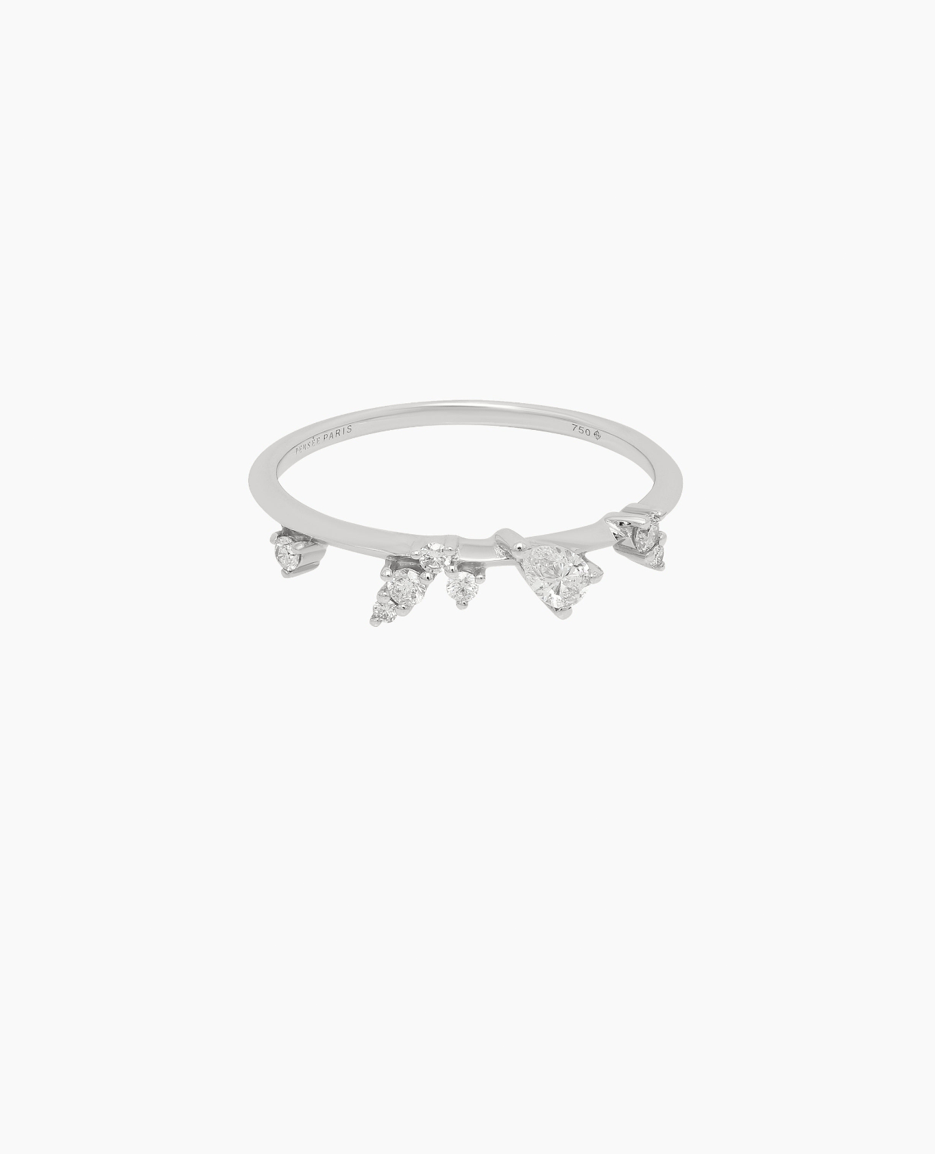 Bague Danaé pluie d'or huit diamants