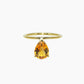 Bague Citrine Poire