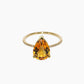 Bague Citrine Poire