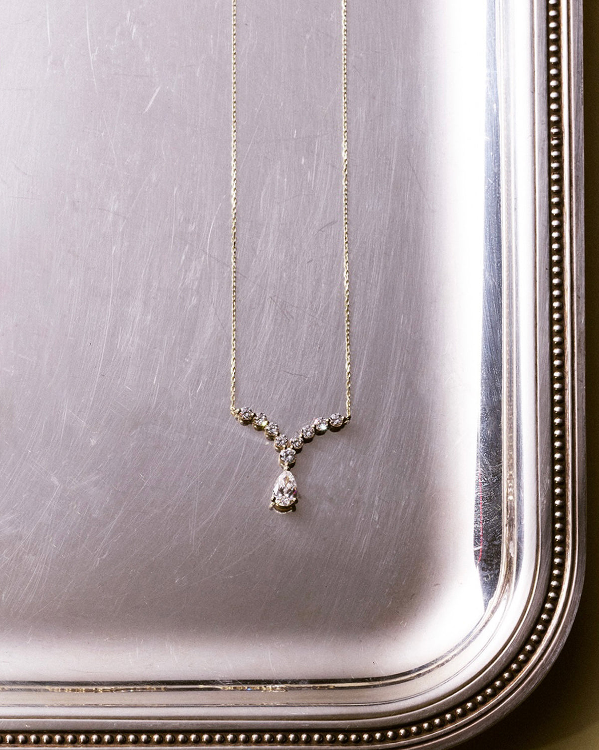 Collier Stella V Poire