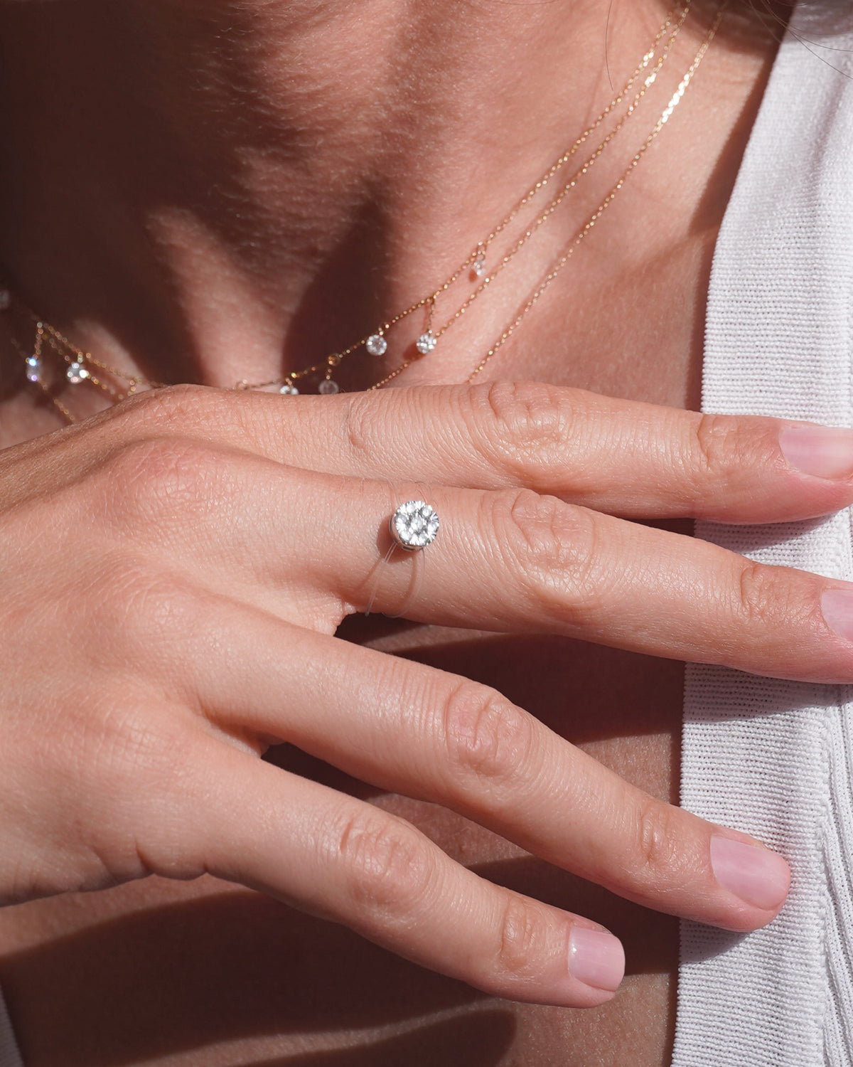 Bague Floating Ronde