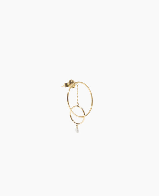 Boucle d'oreille mini Hélios