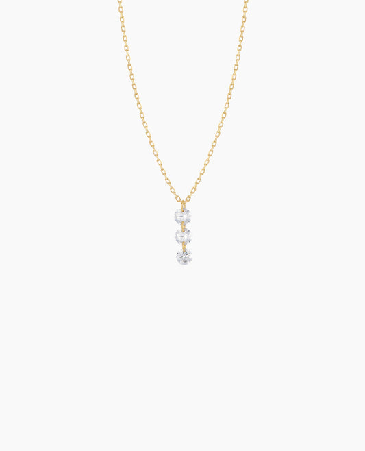 Collier Danaé trio diamants
