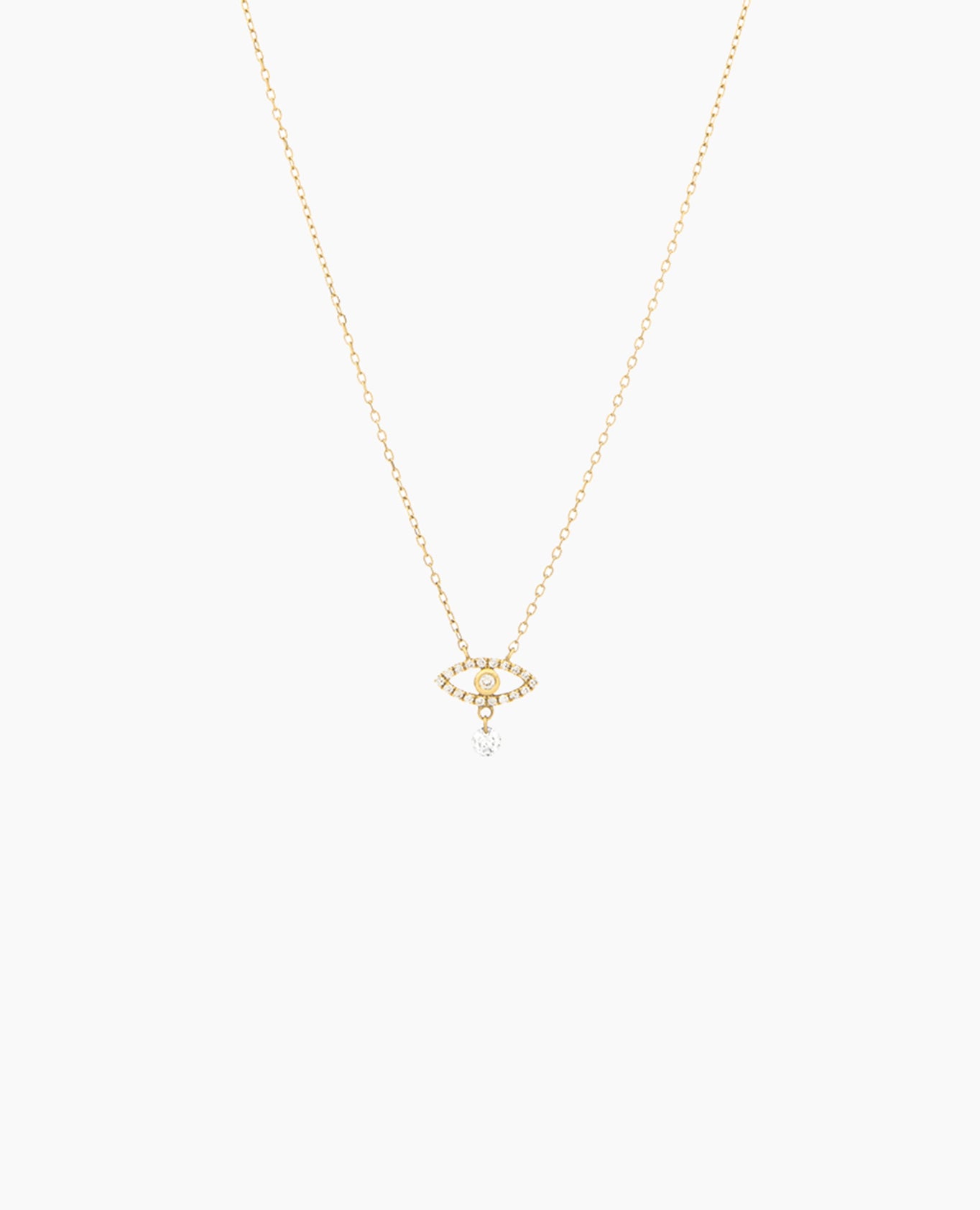 Collier Symboles œil pavé