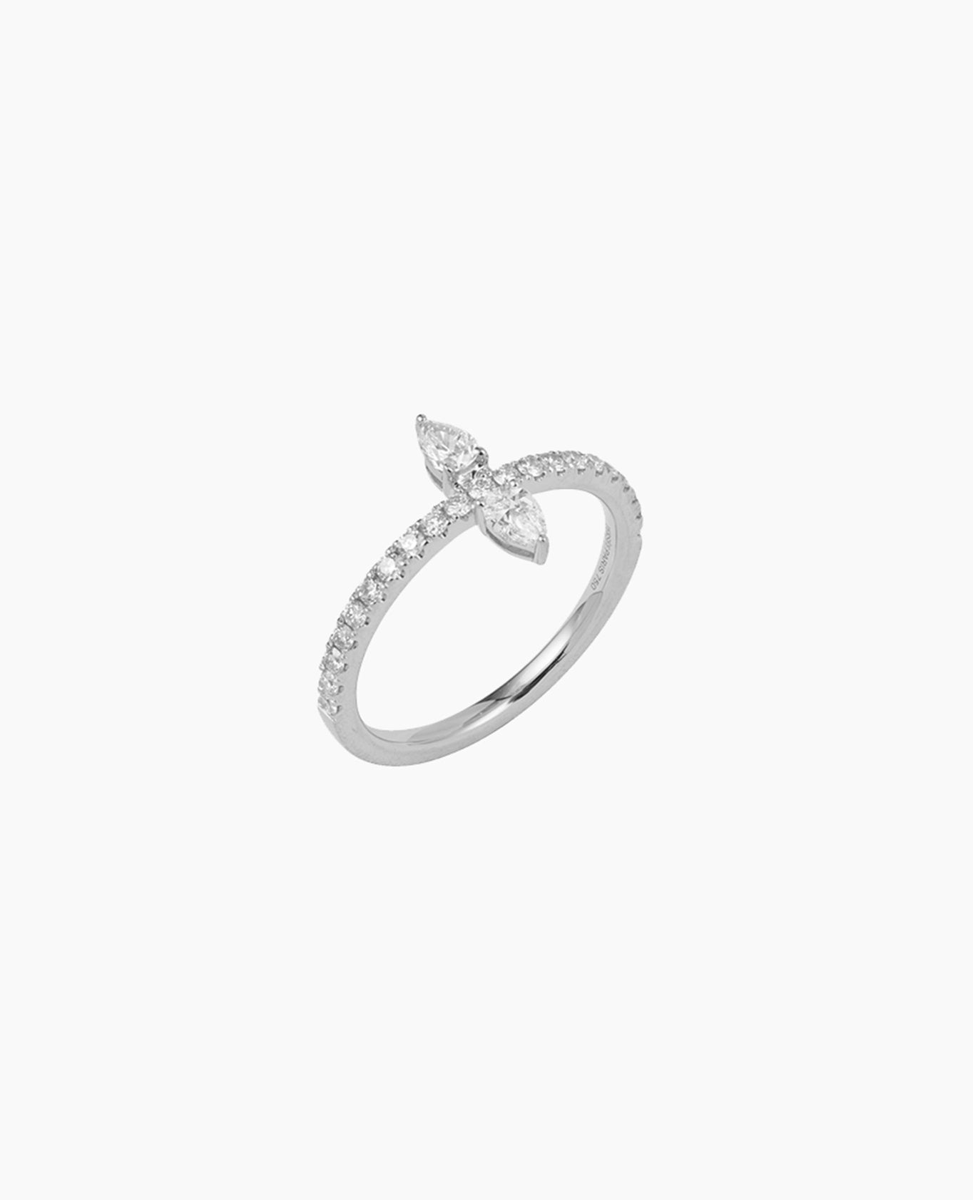 Bague Héra deux diamants Blanc