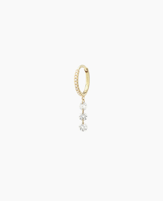 Piercing Danaé 3 pavé diamants