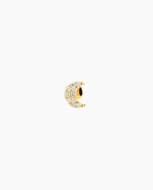 Piercing Mini Lune pavé Jaune