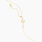 Collier Danaé pluie d'or barre 8 diamants
